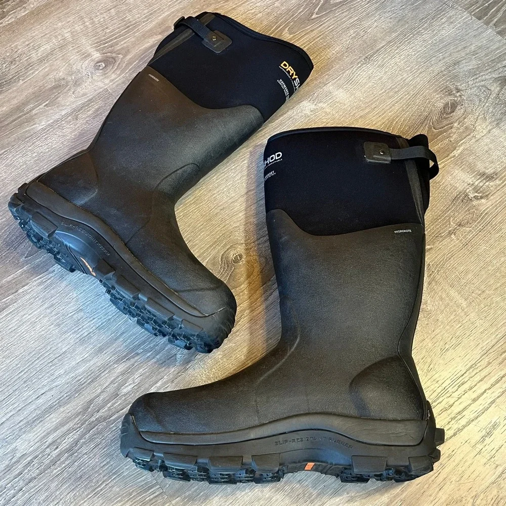 NWOB‎ Dryshod Haymaker Gusset Mens 14 Black Waterproof Insulated Work Boots